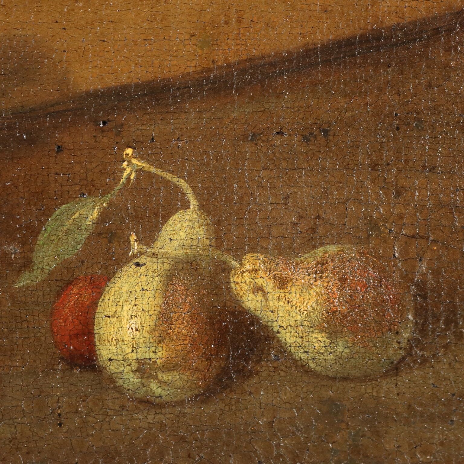 Antique Painting With Still Life Oil On Canvas XVIII Century photo vinterior