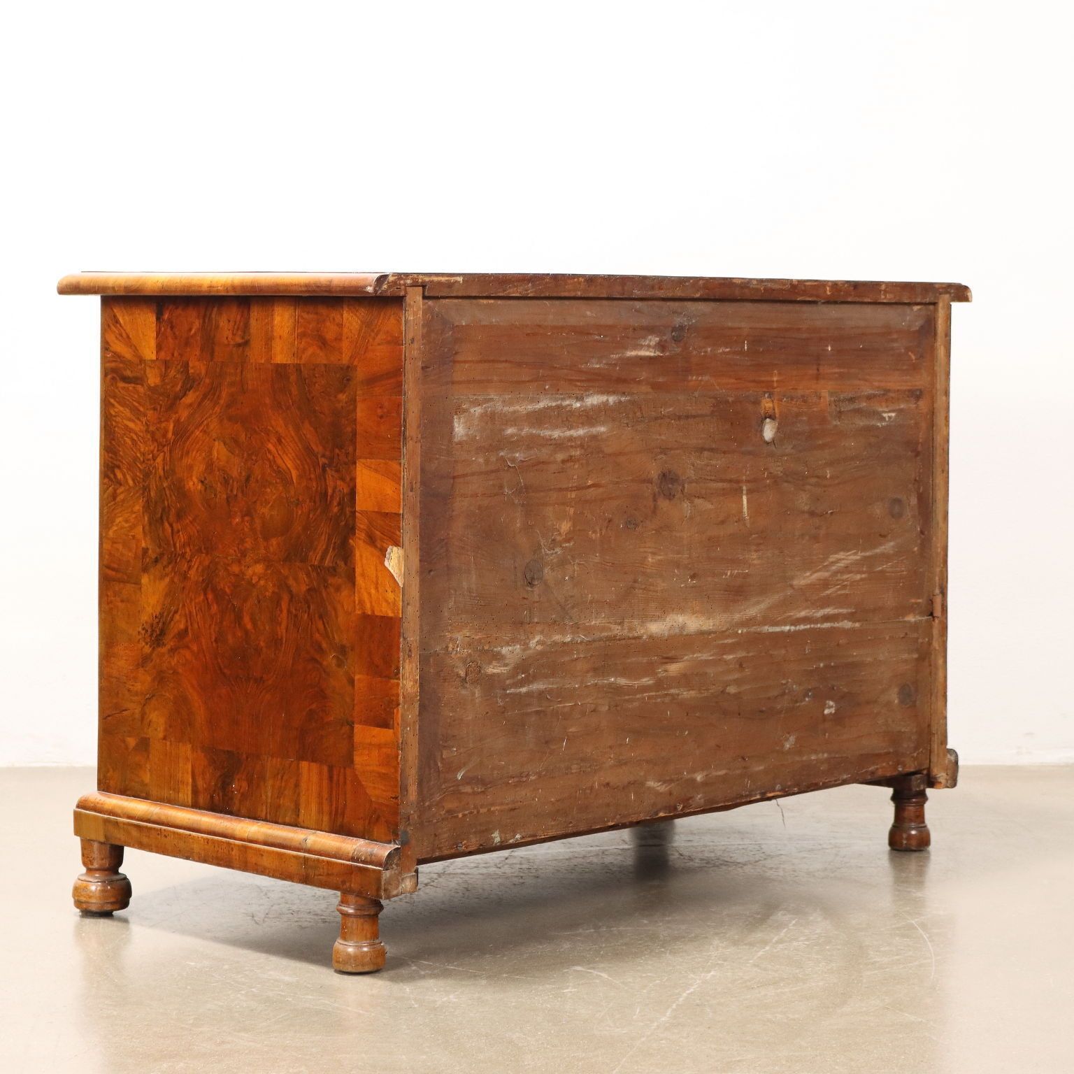 Furniture Antique Demi Lune Chest Of Drawers Walnut Netherlands XVIII Century photo