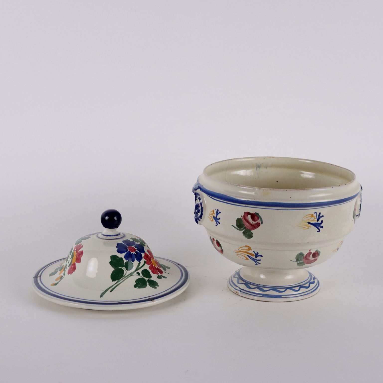 Antique Soup Tureen Ceramic Italy XIX Century photo buy