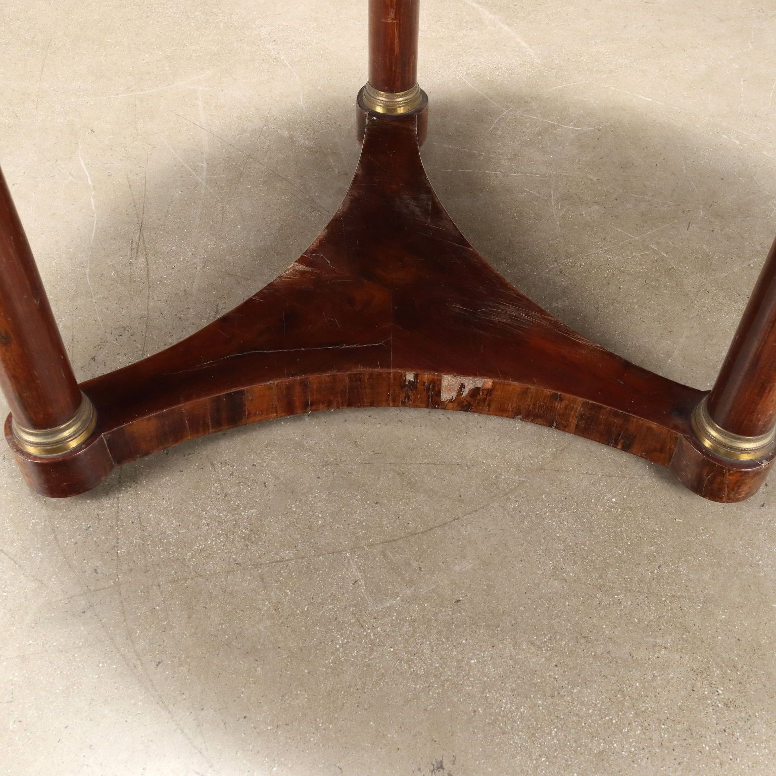 Antique Empire Coffee Table Mahogany Bronze Italy XIX Century photo vinterior