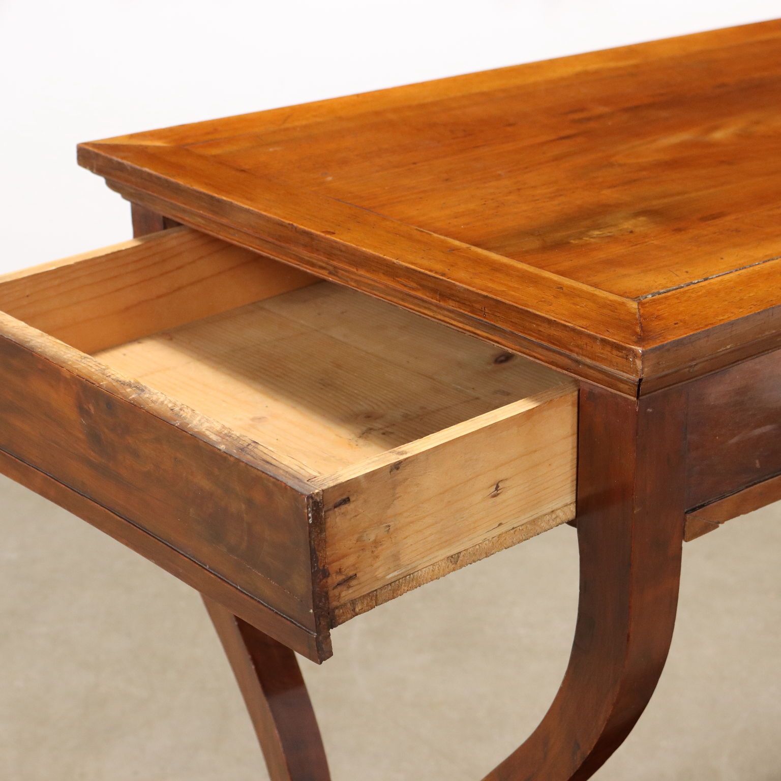 Antique Writing Desk Walnut Italy Late XIX Century photo for sale