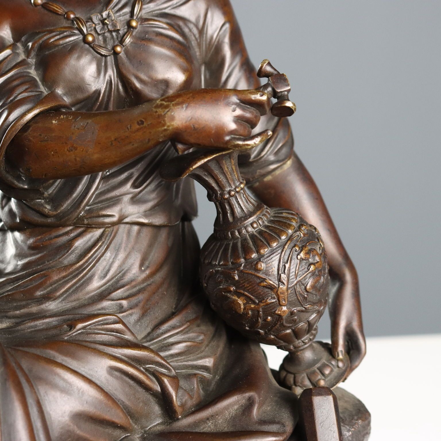 Antique Bronze Figure Of A Young Woman Moreau Manufactory '900 photo 1000.0