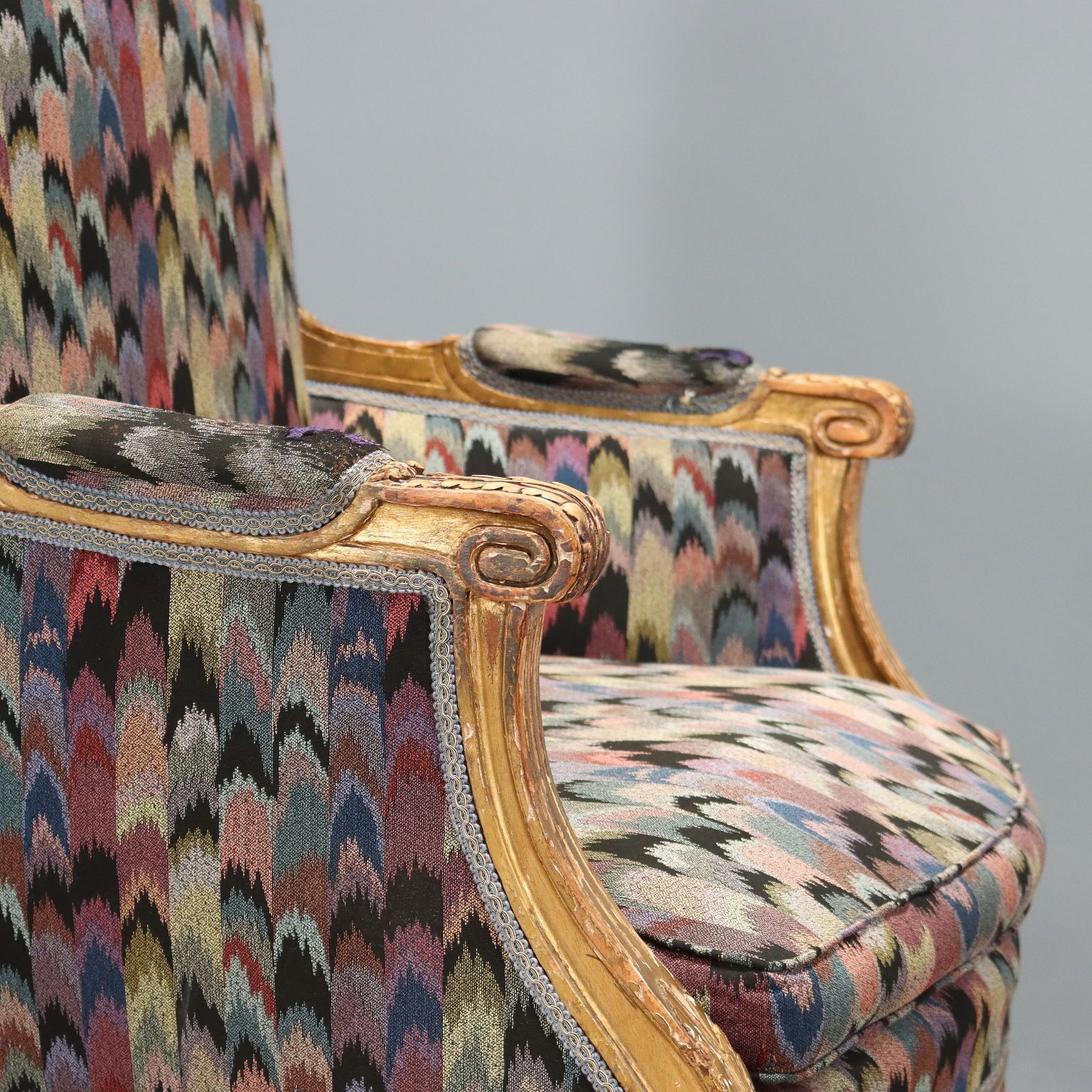 Armchairs Neoclassical Style Carved Wood XIX Century photo 940.0