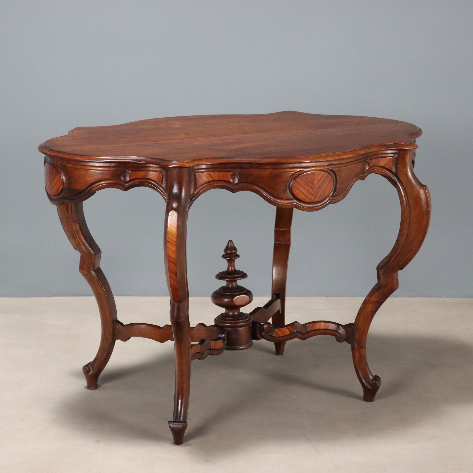 Antique Table Umbertino Mahogany Bois De Rose Italy XIX Century