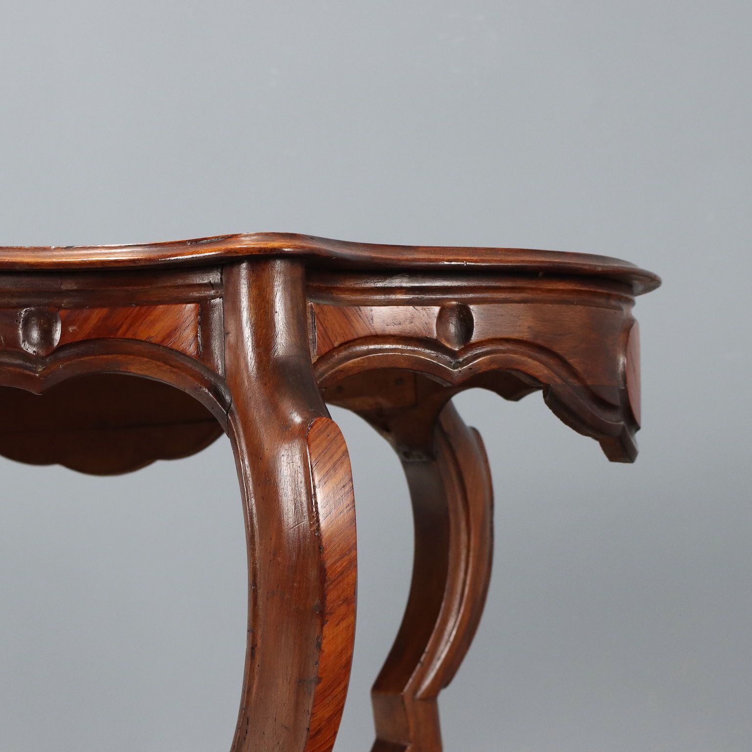 Antique Table Umbertino Mahogany Bois De Rose Italy XIX Century photo for sale