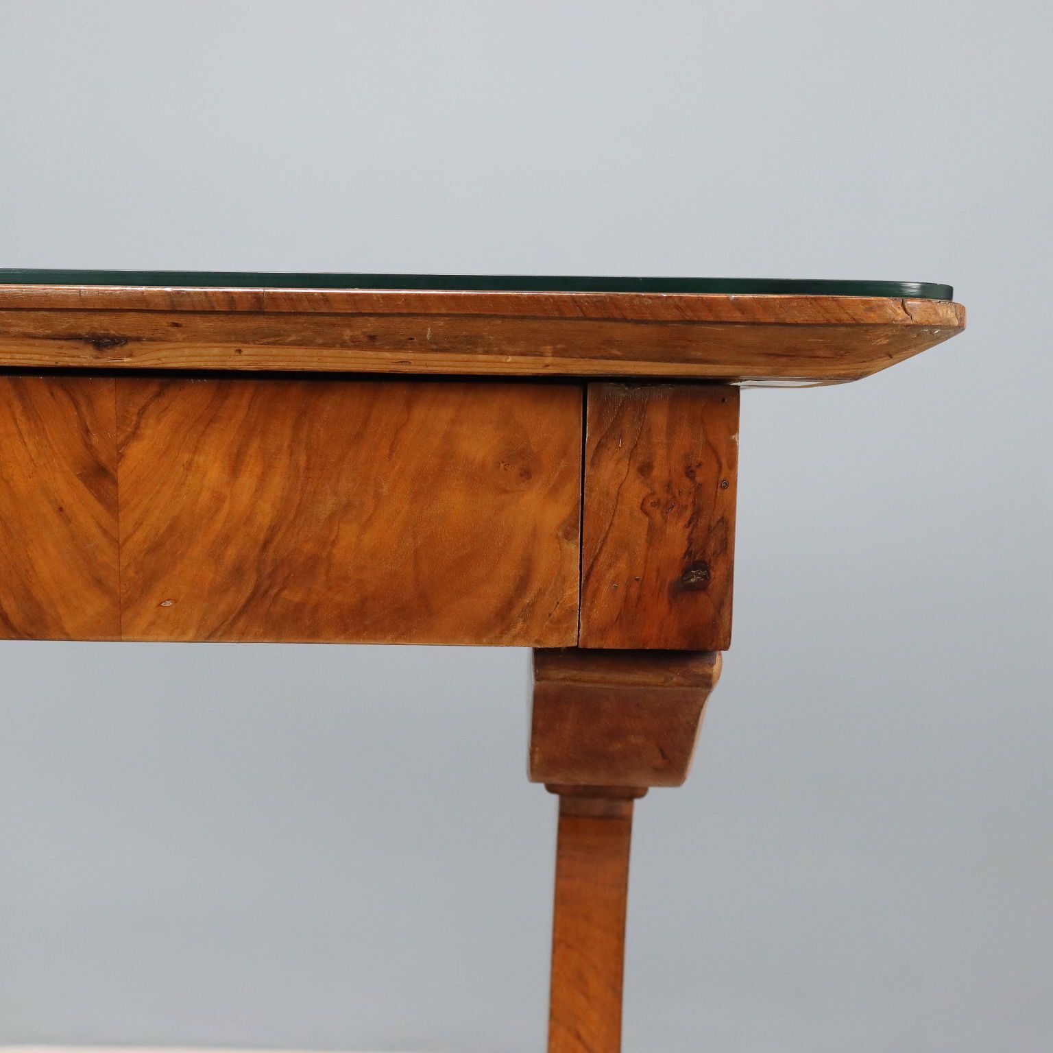 Antique Biedermeier Desk Walnut Austria Mid XIX Century photo vinterior