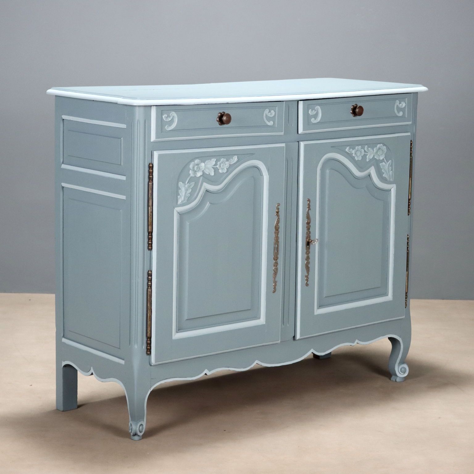 Cupboard Rococo Style Cherrywood France XX Century