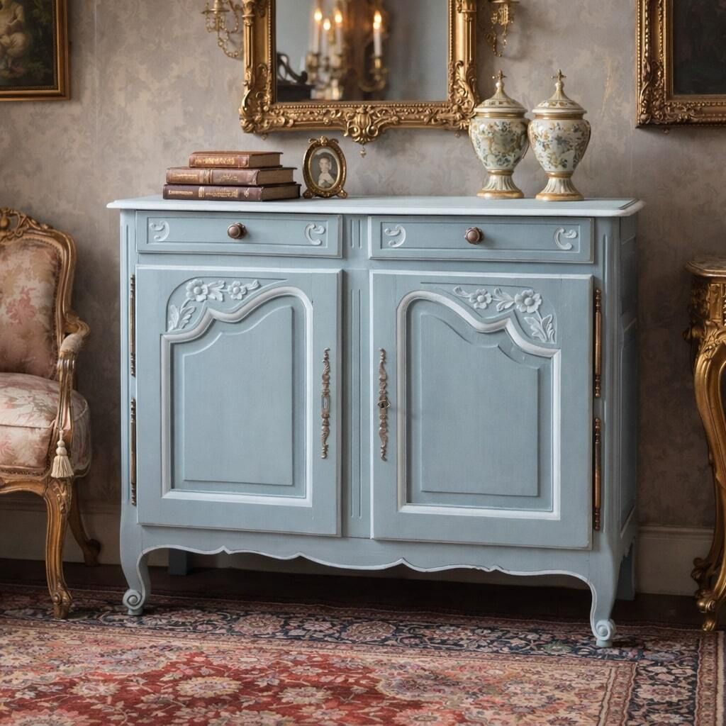 Cupboard Rococo Style Cherrywood France XX Century photo furniture