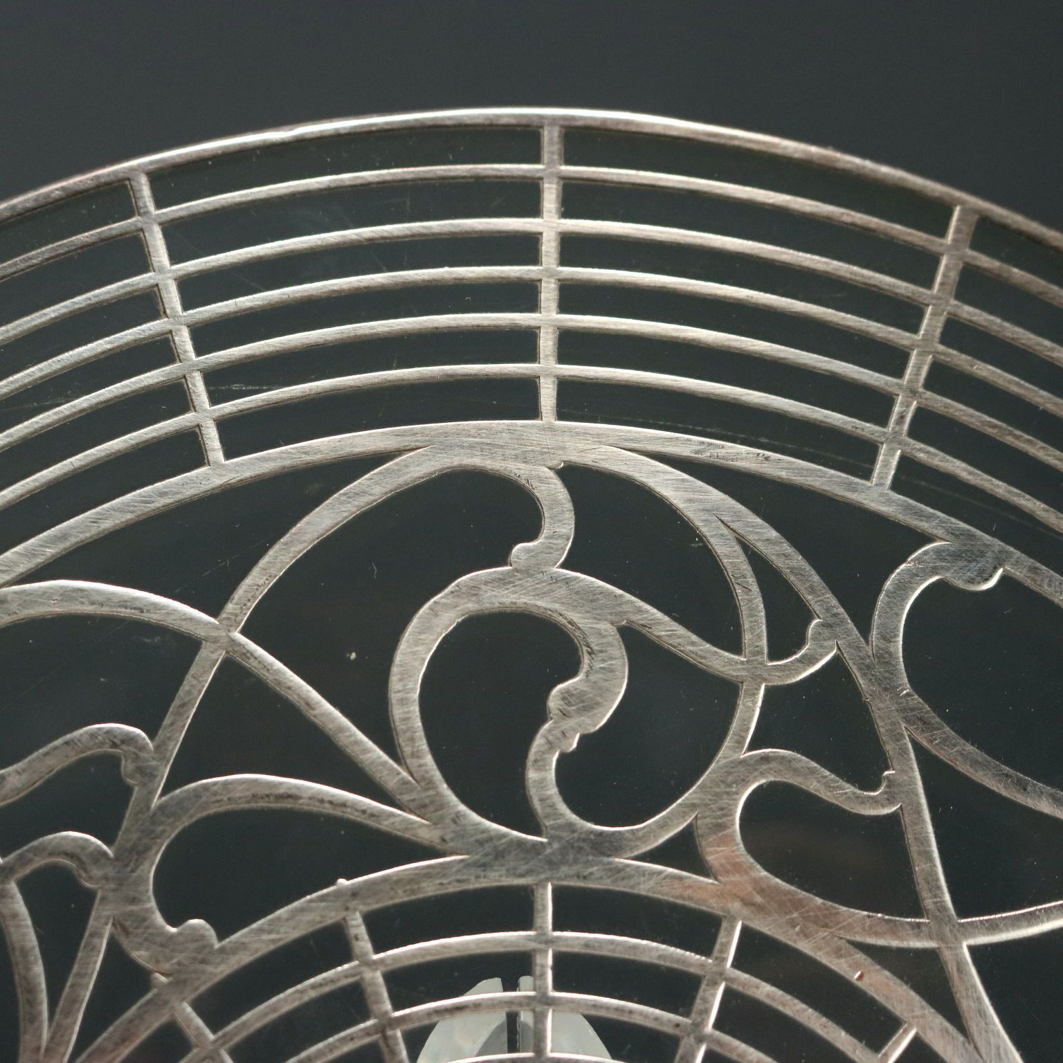 Antique Trivets Silver Glass Europe USA XX Century photo vinterior