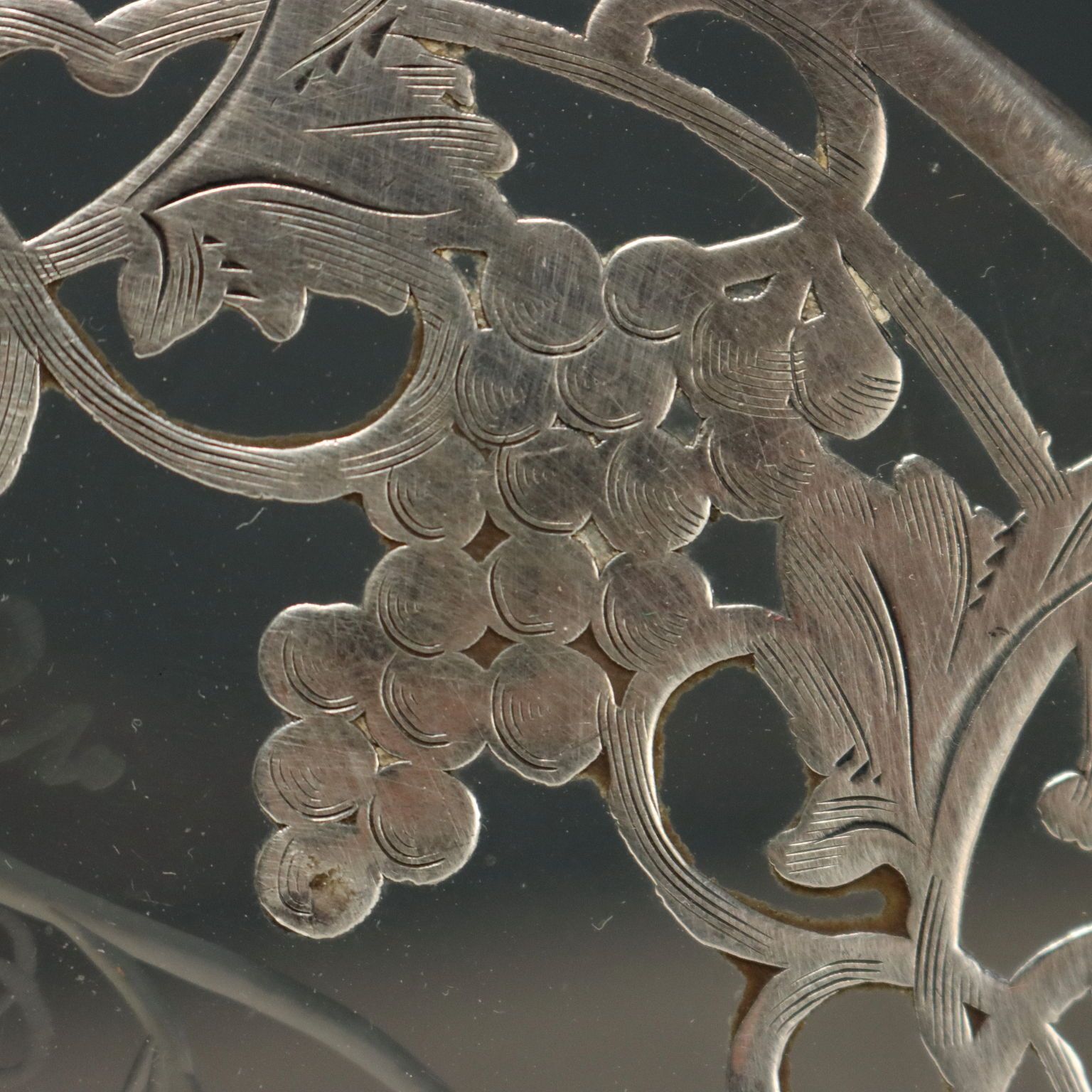 photo for sale Antique Trivets Silver Glass Europe USA XX Century