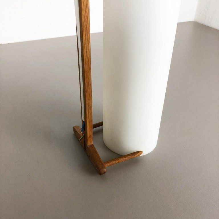 Lighting Teak And Glass Wall Sconces Light By Uno & östen Kristiansson For Luxus, Sweden photo
