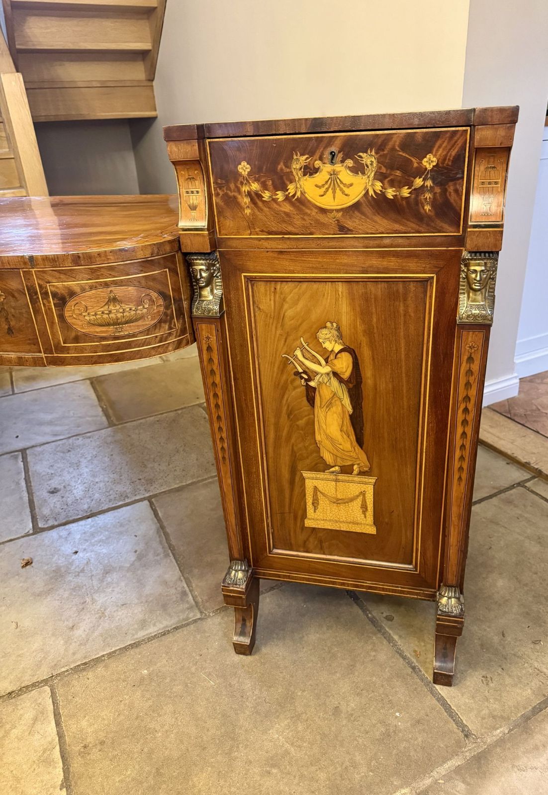 photo for sale Outstanding Quality Large George III Mahogany & Satinwood Inlaid Sideboard