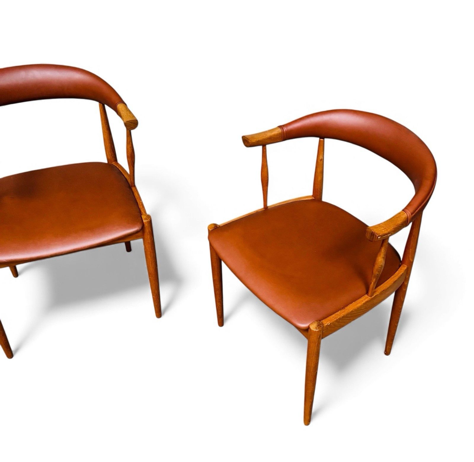 Pair Of Johannes Anderson Teak Dining Chairs Model Ba113 Mid Century C1960s photo buy