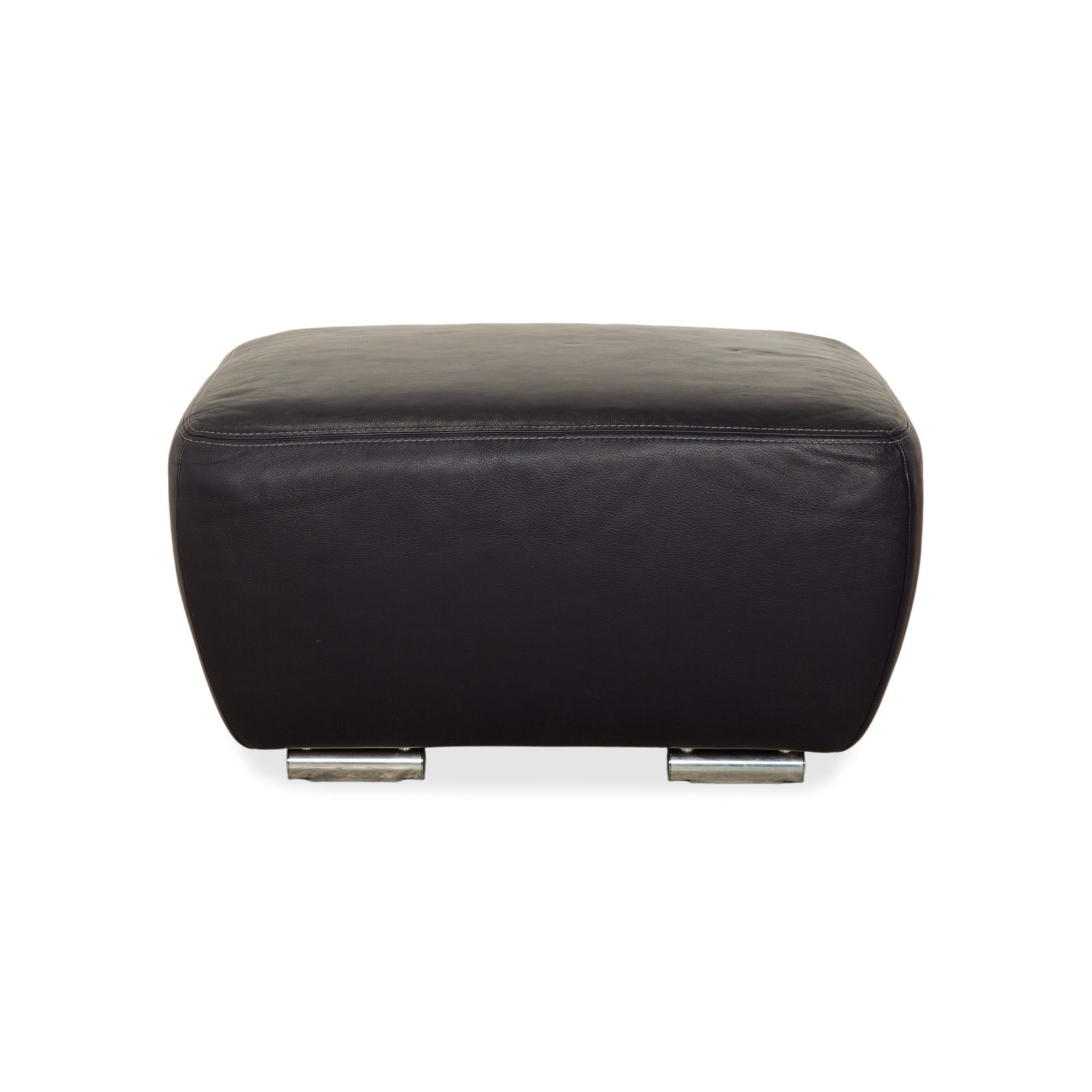 Tabouret Koinor Avanti en cuir violet aubergine photo vintage