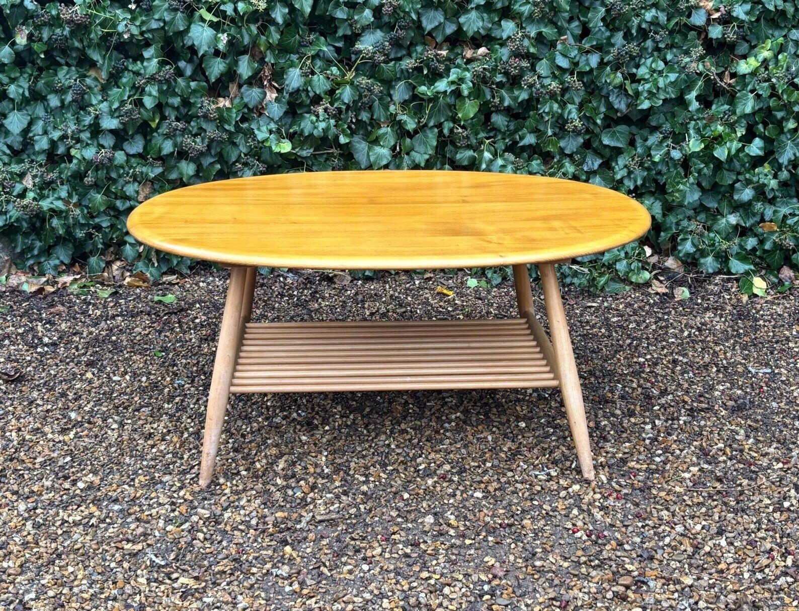 Vintage Ercol Model 454 Oval Coffee Table