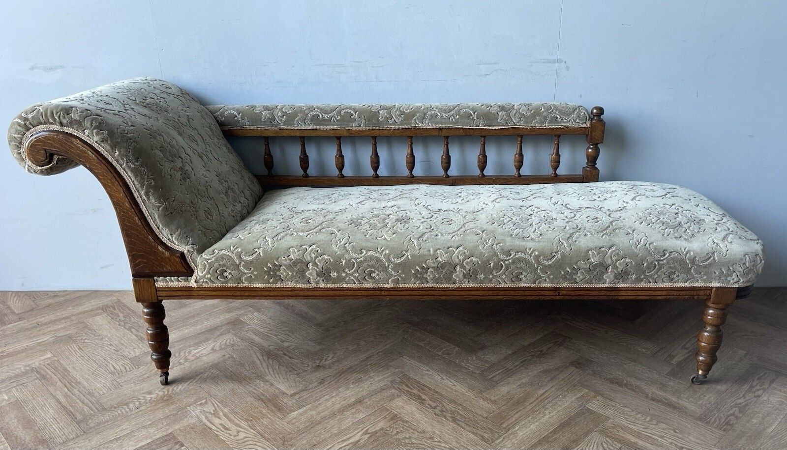 Vintage Antique Edwardian Rare Chaise Longue Daybed Couch