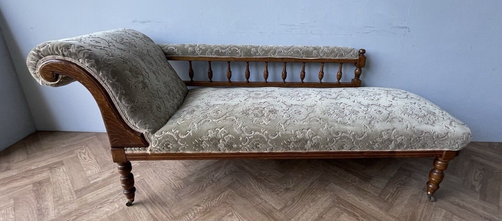 Vintage Antique Edwardian Rare Chaise Longue Daybed Couch photo furniture