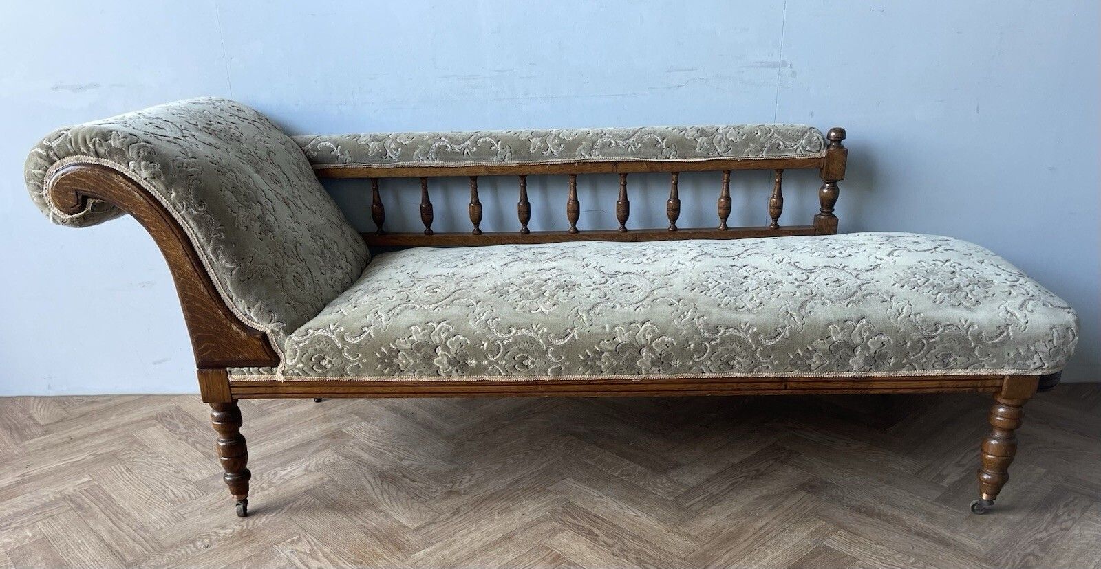 Vintage Antique Edwardian Rare Chaise Longue Daybed Couch photo Furniture