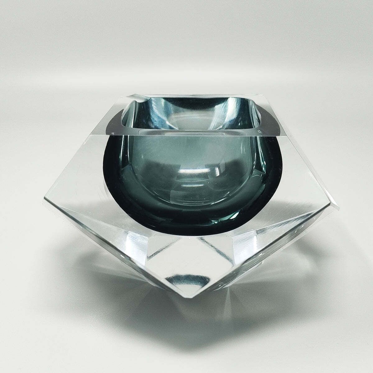 1960s Astonishing Grey Ashtray Or Catch All By Flavio Poli For Seguso photo for sale