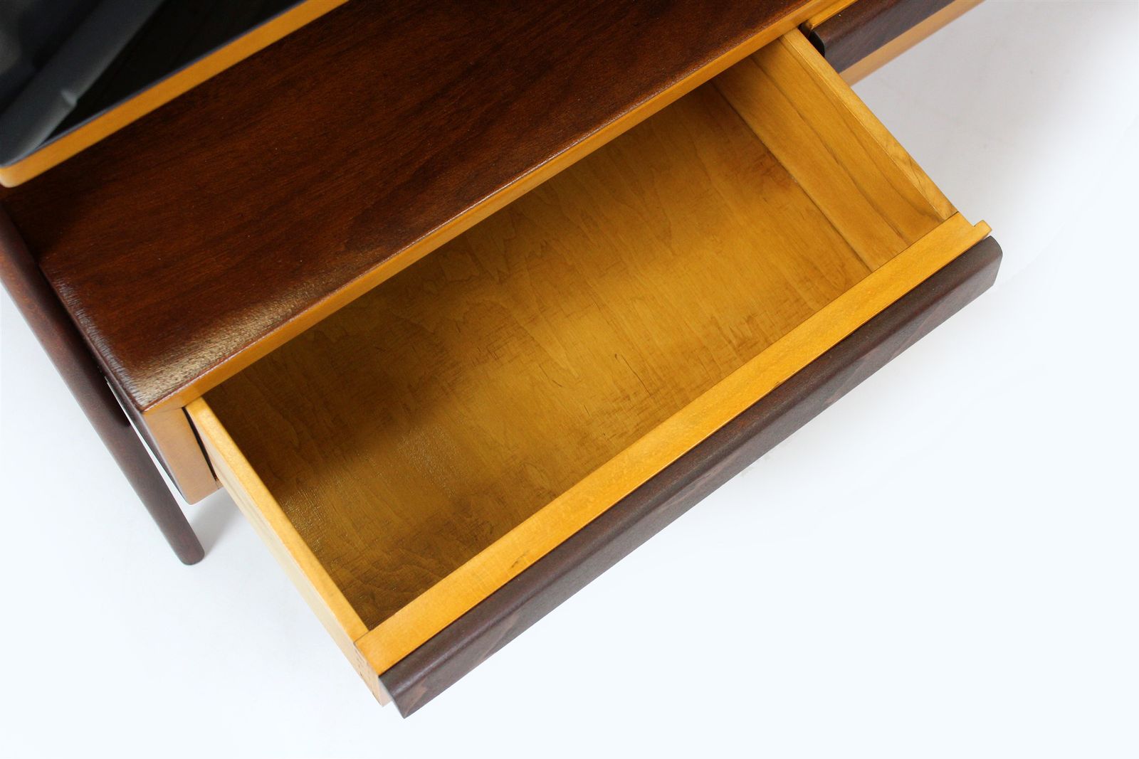 photo furniture Czech Mid Century Jitona Mahogany Nightstands Bedroom Set, Fully Restored 1960s