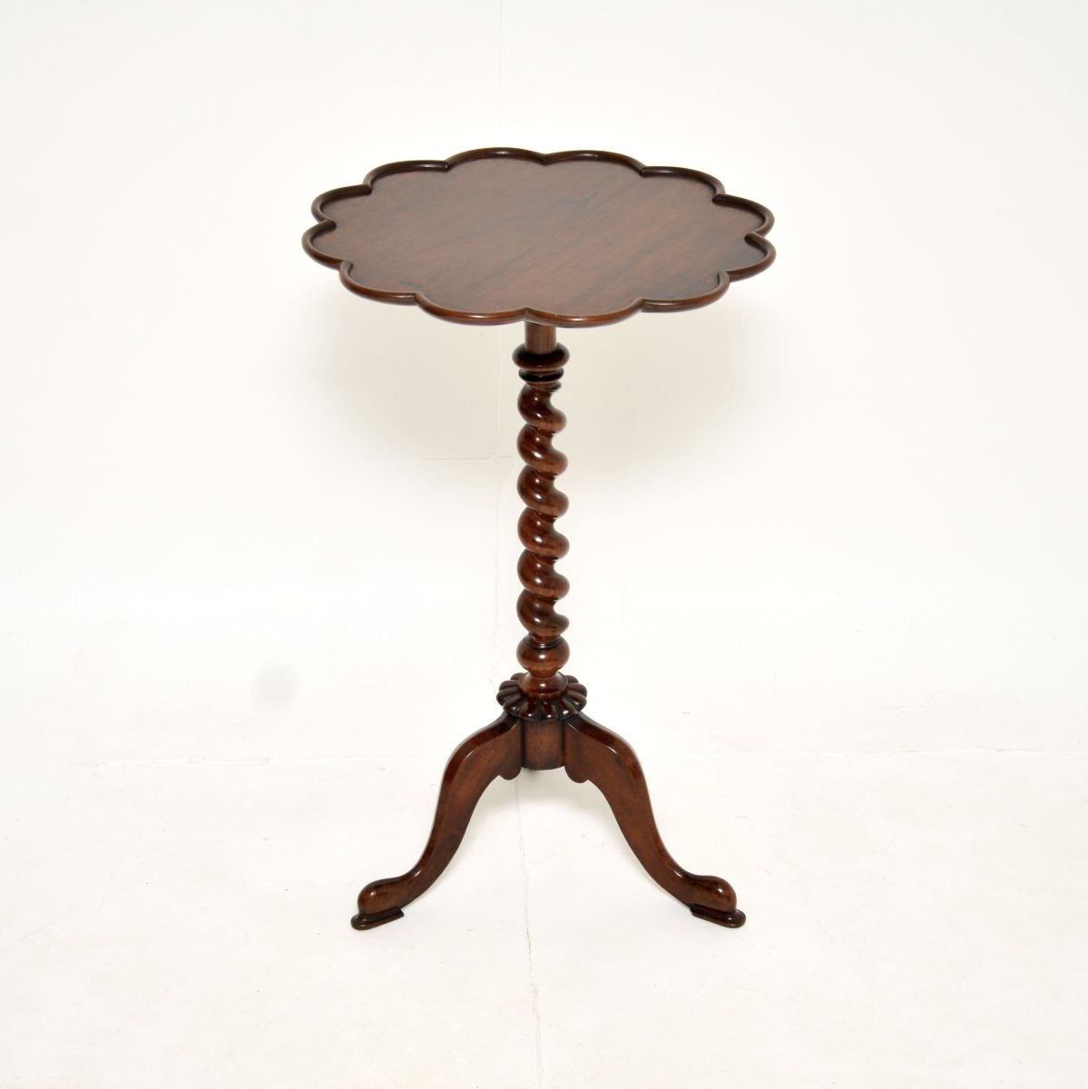 Antique William IV Rosewood Barley Twist Occasional Side Table photo furniture