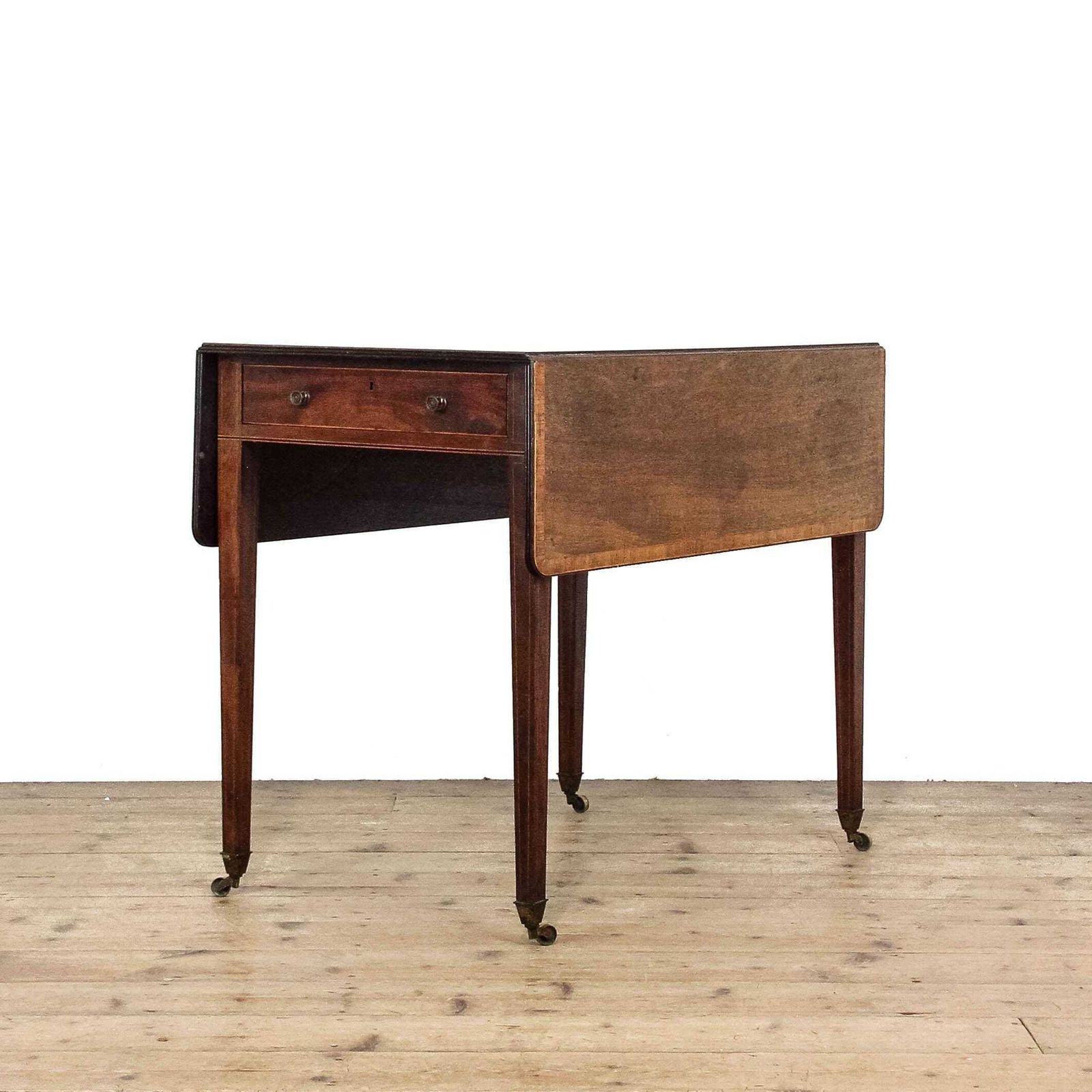 Antique Mahogany George III Pembroke Dining Table | Drop Leaf Table | Victorian Table | Antique Furniture | Table | Antique