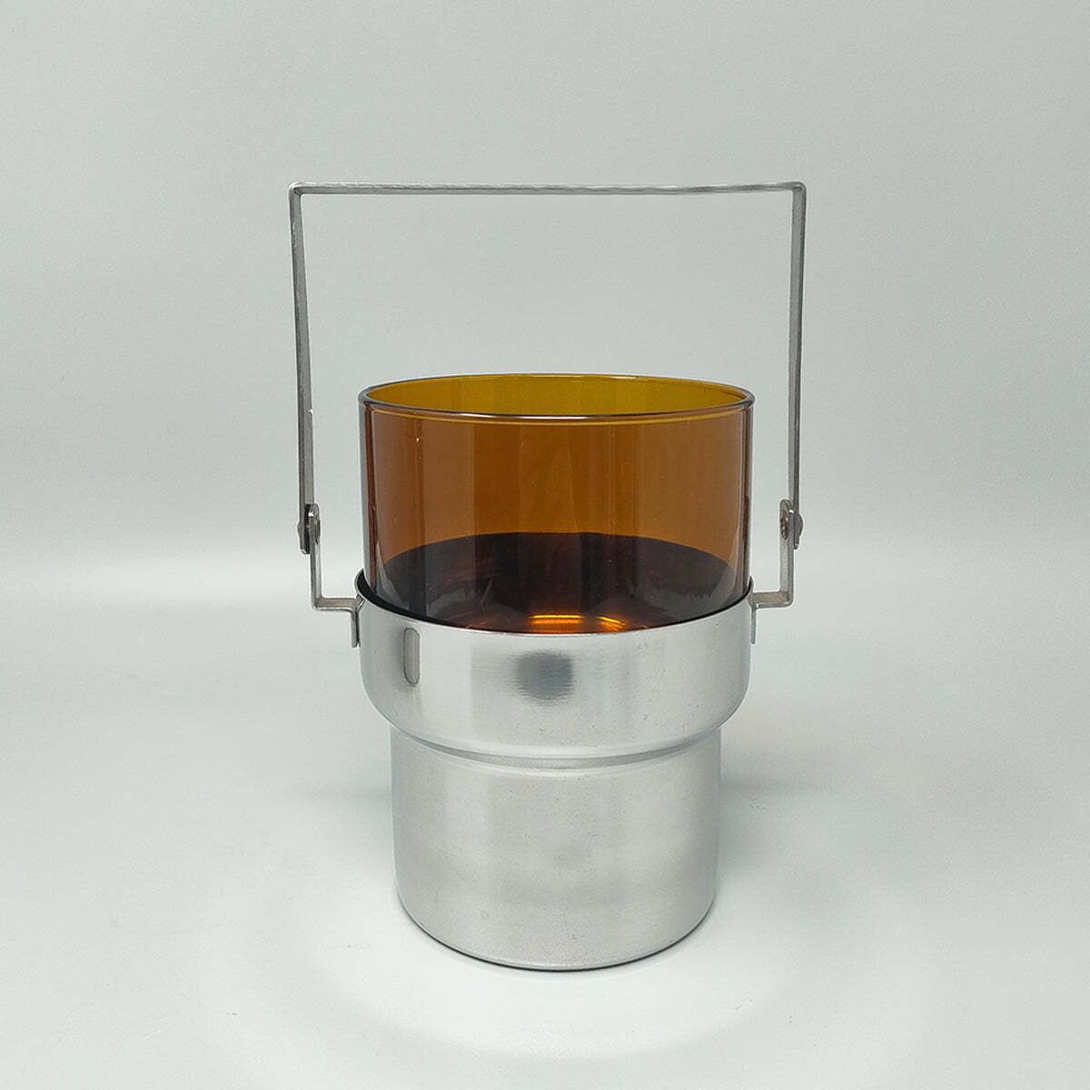 1970s Gorgeous Cocktail Shaker With Ice Bucket By Pran. Made In Italy photo vinterior