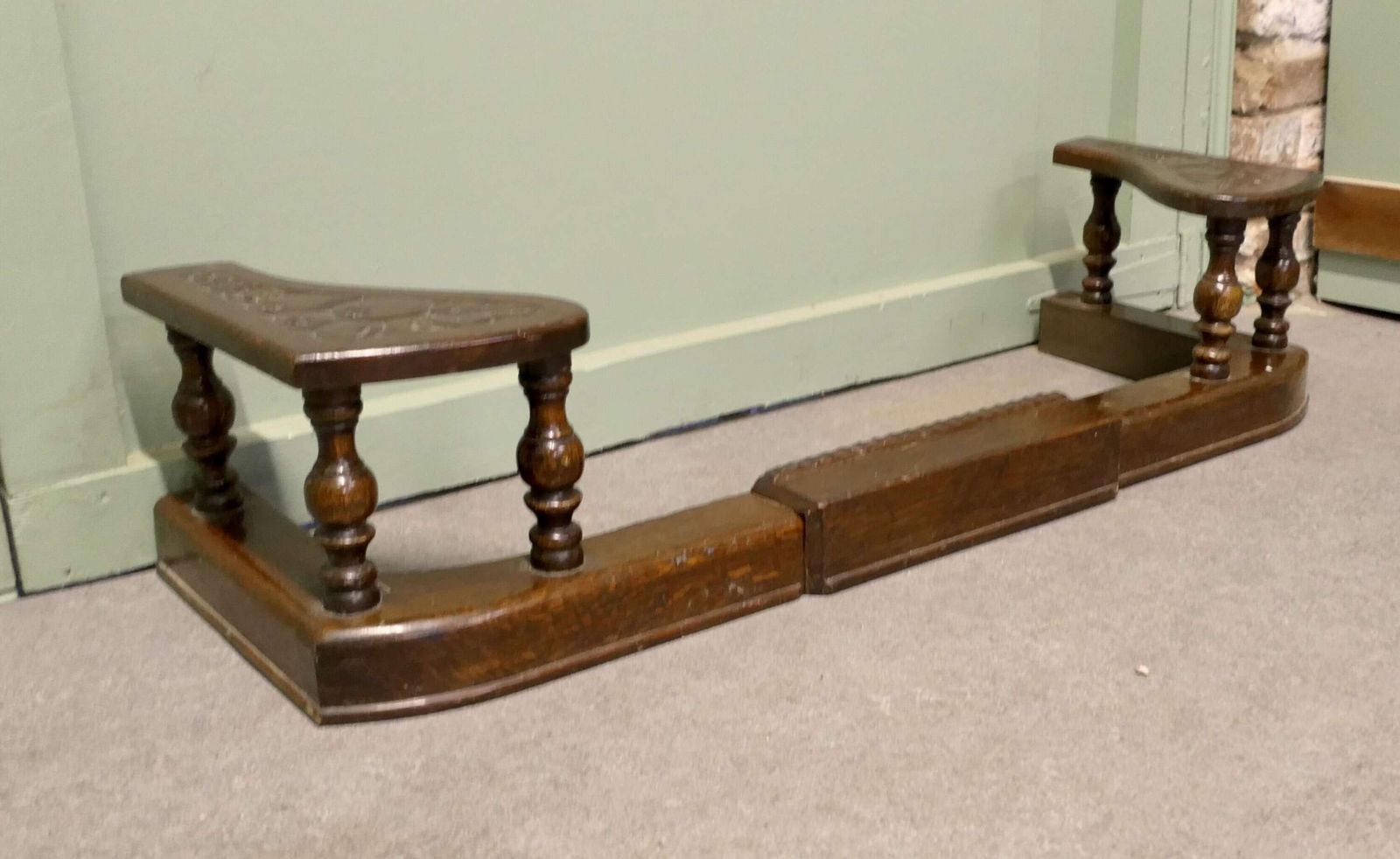 Arts And Crafts Carved Club Fender, Adjustable photo Home Fixtures