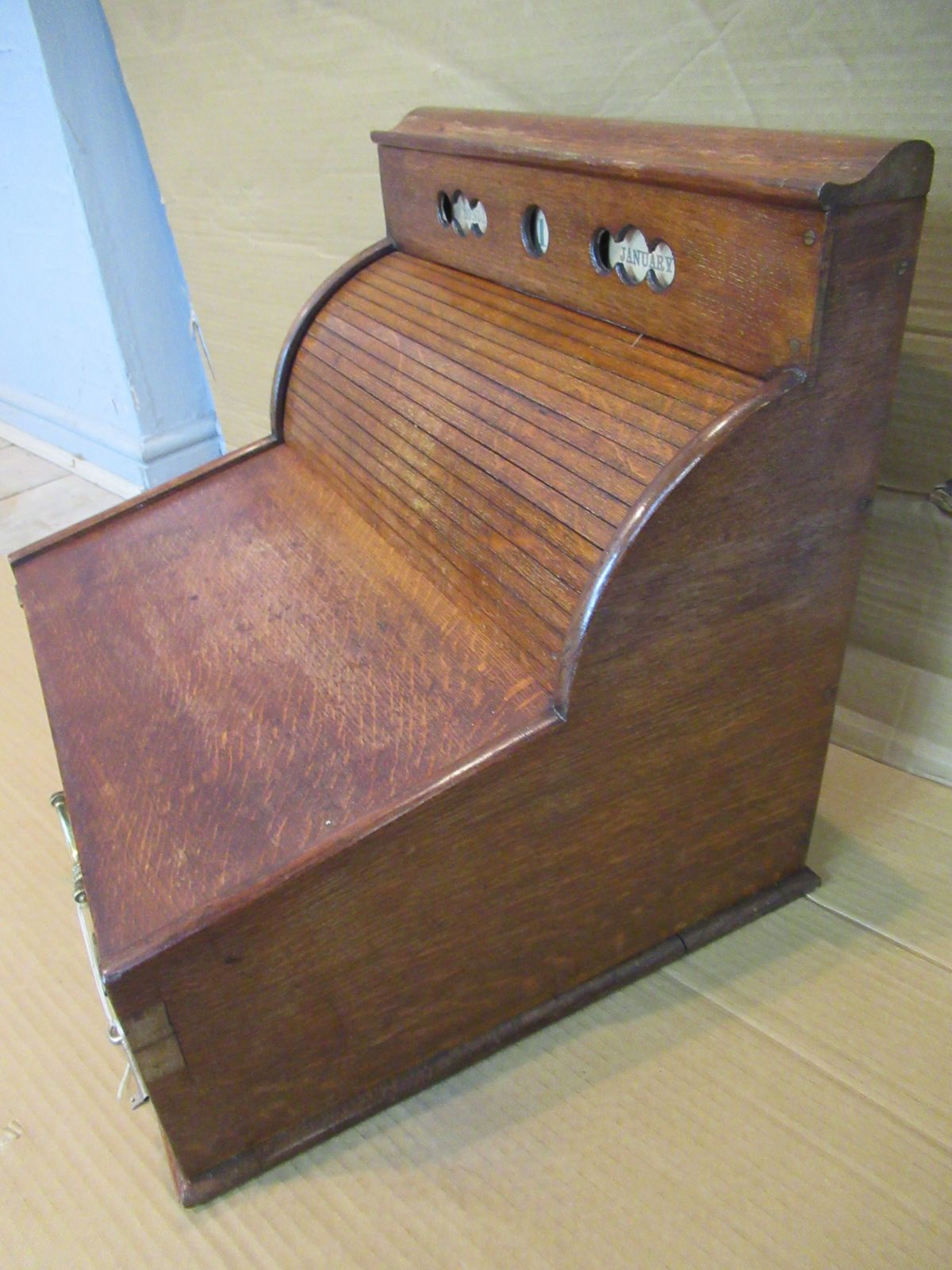 Late Victorian  Oak Stationary / Date  Cabinet photo 495.0