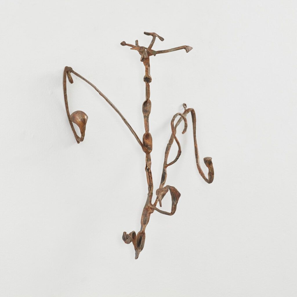 Salvino Marsura Mantide Religiosa Coat Hook Treviso, Italy, 1960s photo for sale