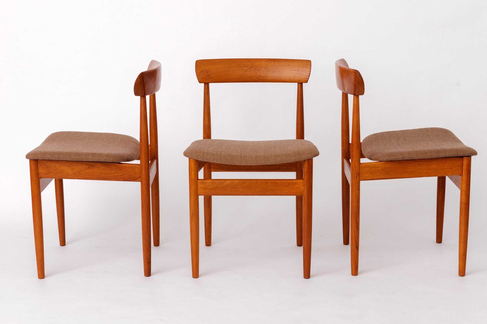 Set Of 3 Vintage Teak Dining Chairs By Farsø Stolefabrik, Danish Mid Century Modern, 1960s