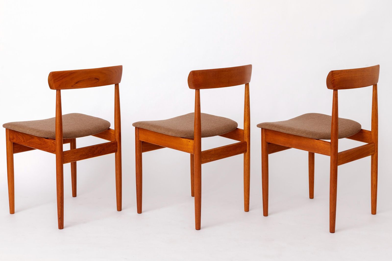 Set Of 3 Vintage Teak Dining Chairs By Farsø Stolefabrik, Danish Mid Century Modern, 1960s photo for sale
