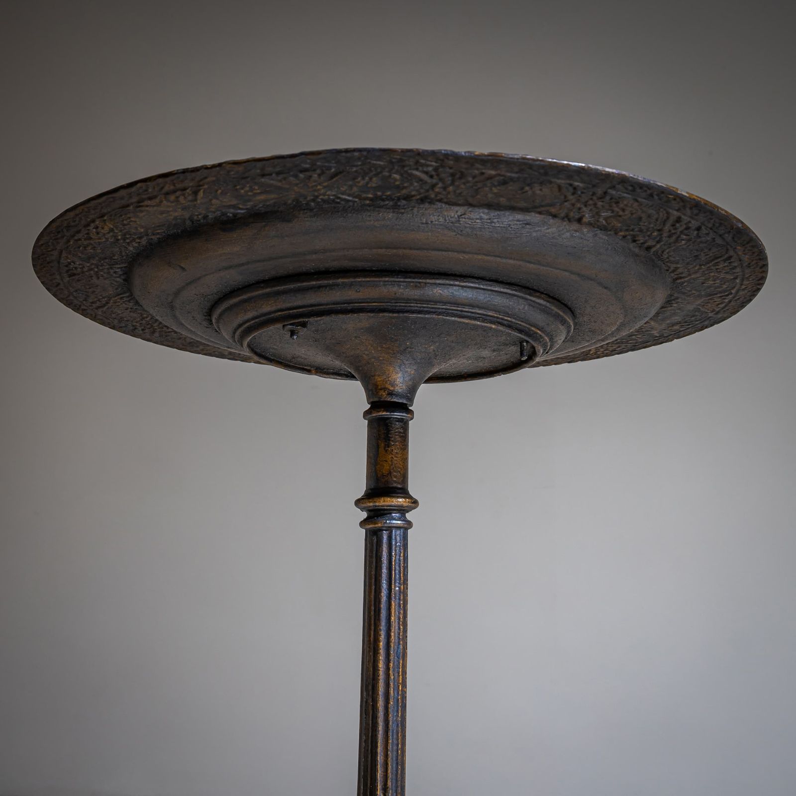 Wrought Iron Guéridon With Holly Decoration, 19th Century photo Furniture
