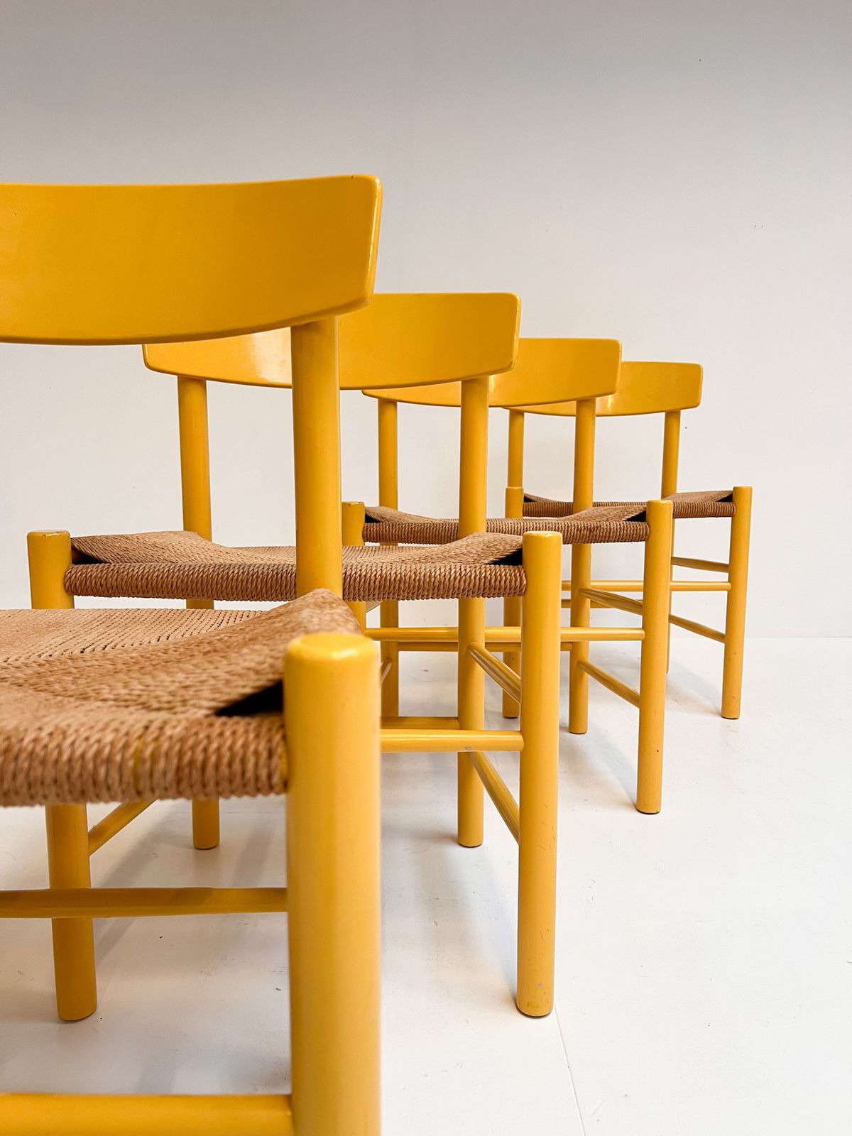 Set Of 4 Model J39 Chairs By Borge Mogensen For Fdb Mobler, 1970s photo for sale