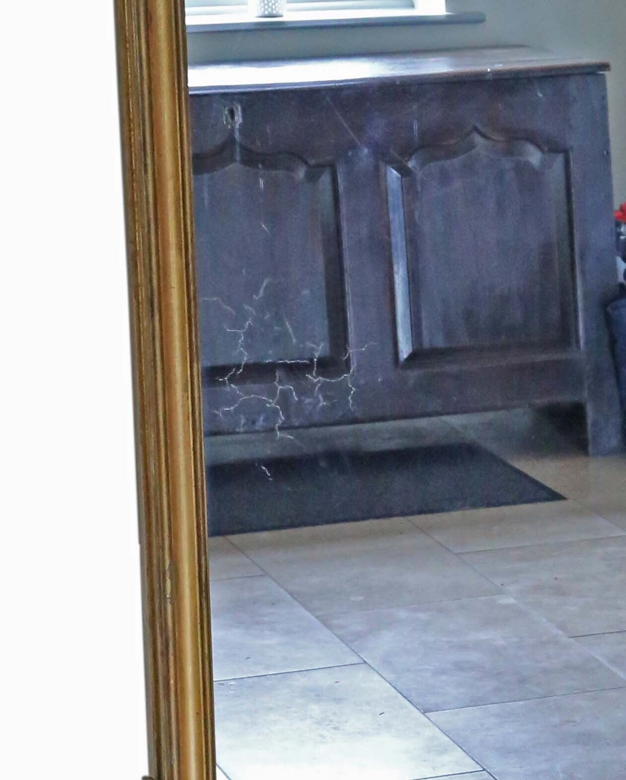 Antique Very Large 19th Century Gilt Floor Overmantle Wall Mirror   High Quality photo buy