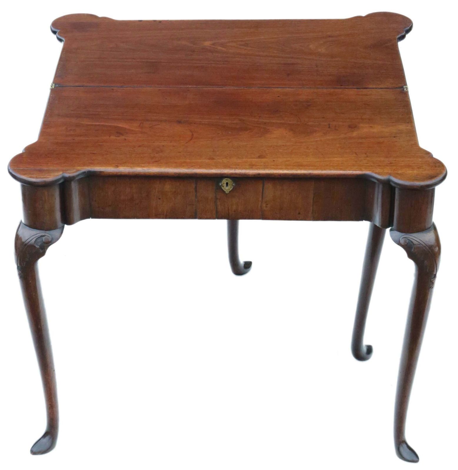 Antique Georgian George II Mahogany Folding Card Or Tea Table   C1750 Quality Furniture photo furniture