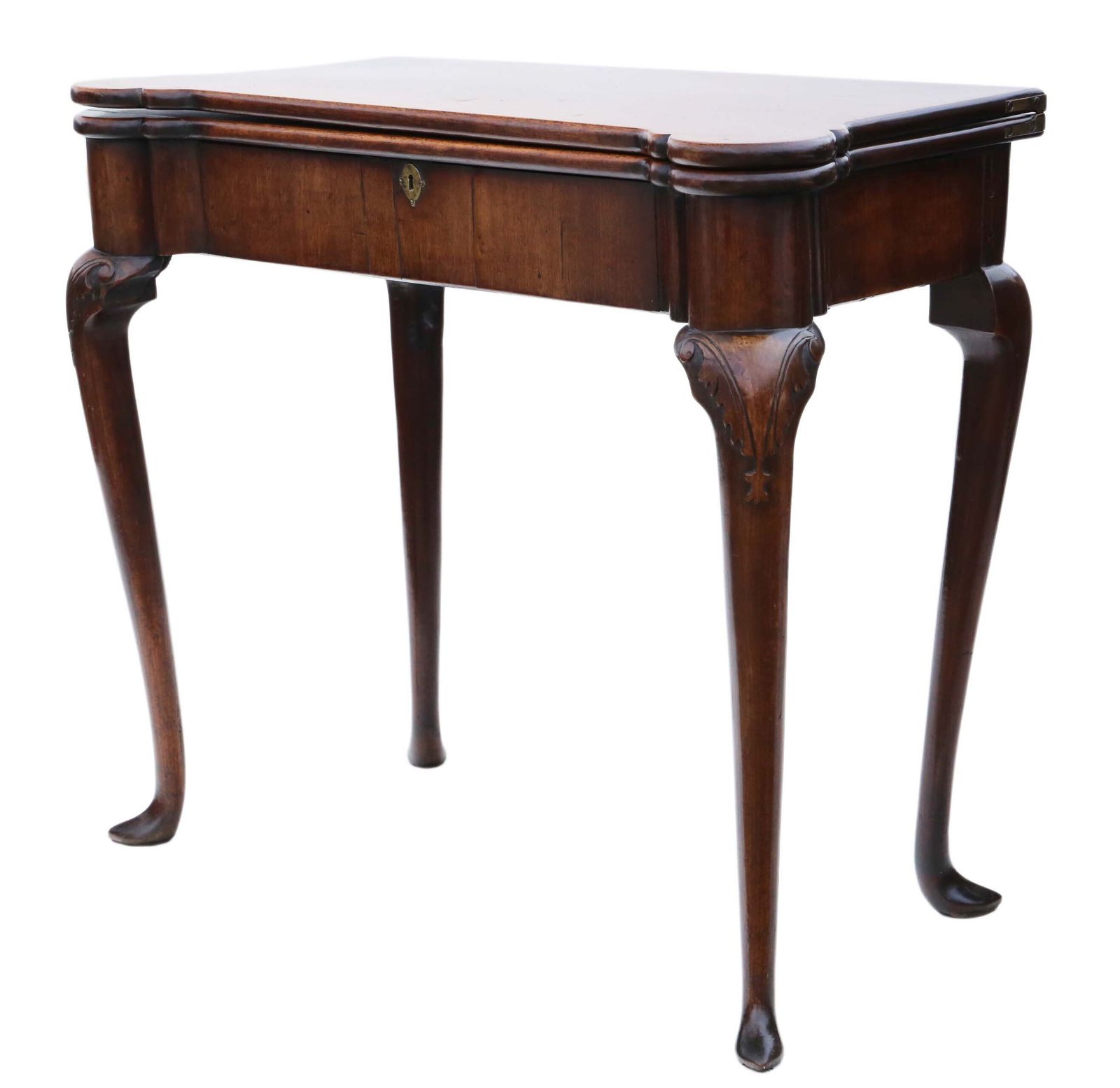Antique Georgian George II Mahogany Folding Card Or Tea Table   C1750 Quality Furniture photo Furniture