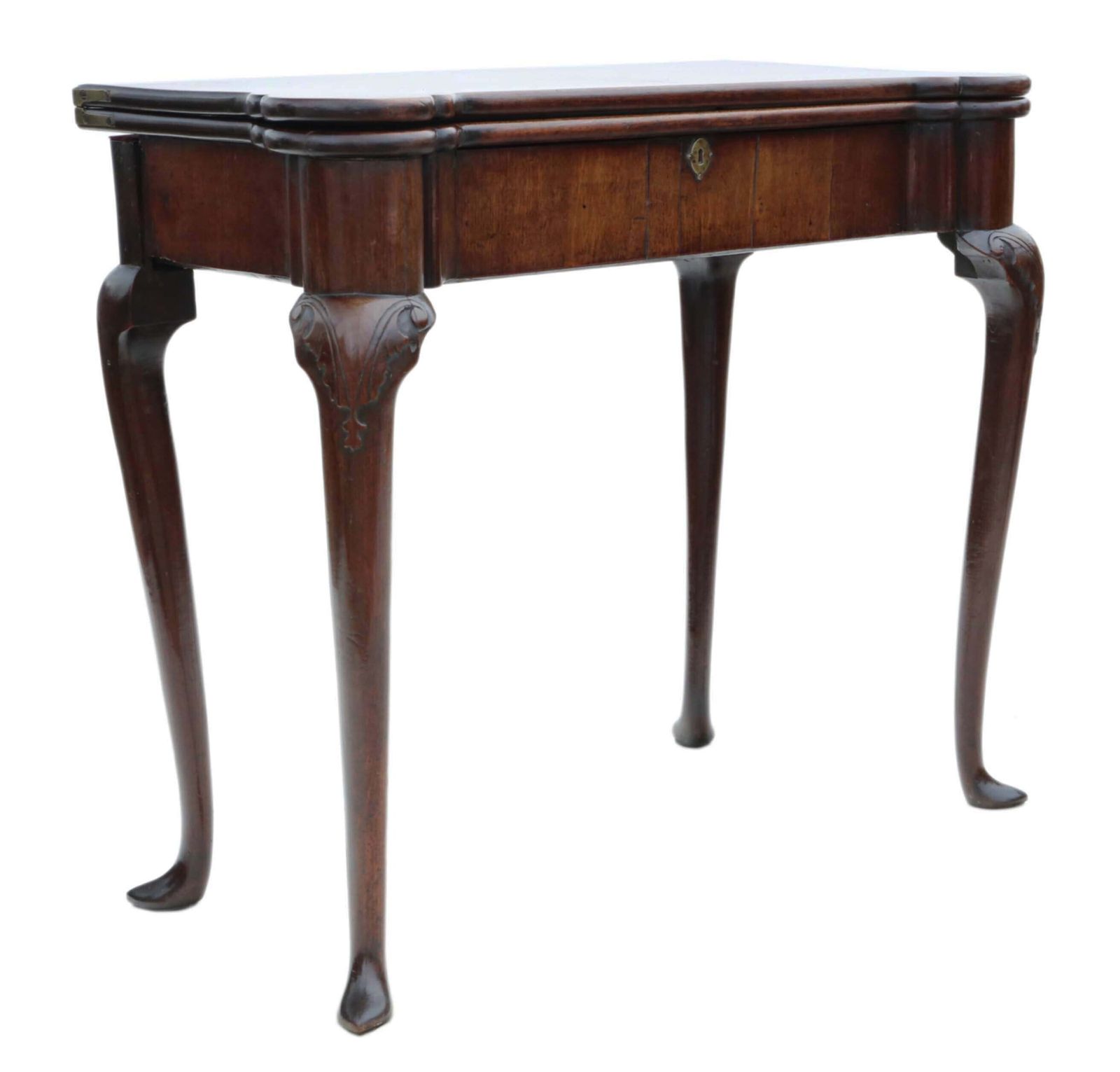 Antique Georgian George II Mahogany Folding Card Or Tea Table   C1750 Quality Furniture photo 3495.0