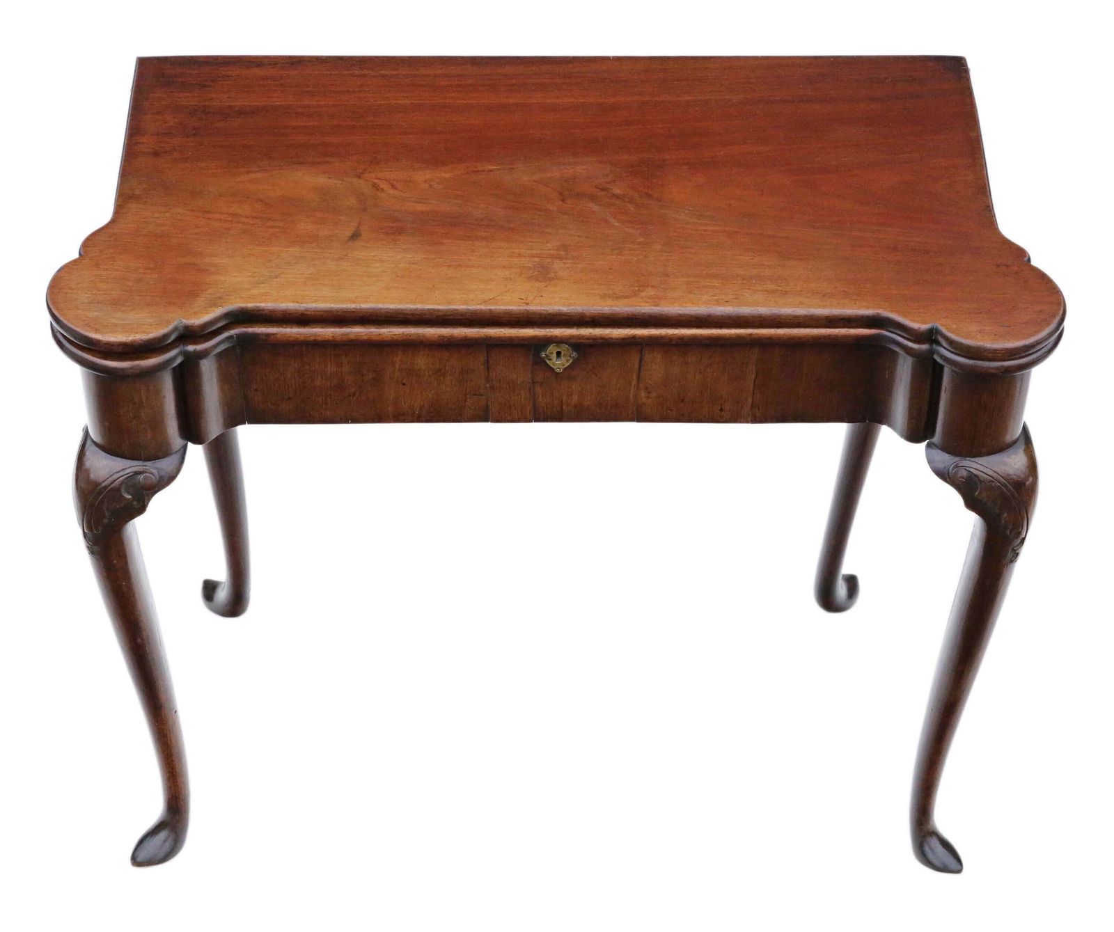 Antique Georgian George II Mahogany Folding Card Or Tea Table   C1750 Quality Furniture photo vinterior