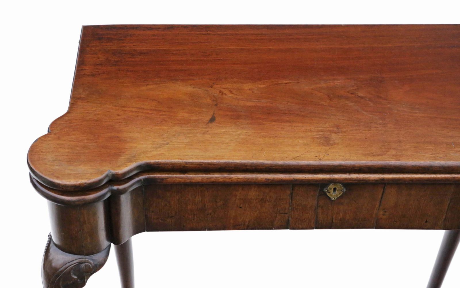 Antique Georgian George II Mahogany Folding Card Or Tea Table   C1750 Quality Furniture photo vintage