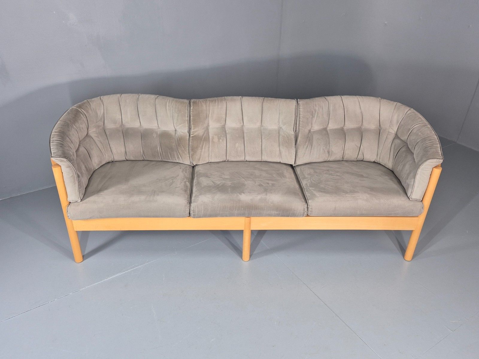 Vintage Three Seater Sofa 1980s Danish Nielaus Jeki Retro Mcm Eb11348 M3ss photo for sale