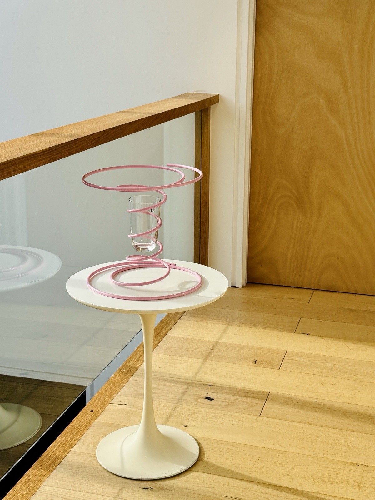 Gustaf Westman X Ikea Vinterfint Pink Spiral Vase, Sold Out, Hard To Find photo for sale