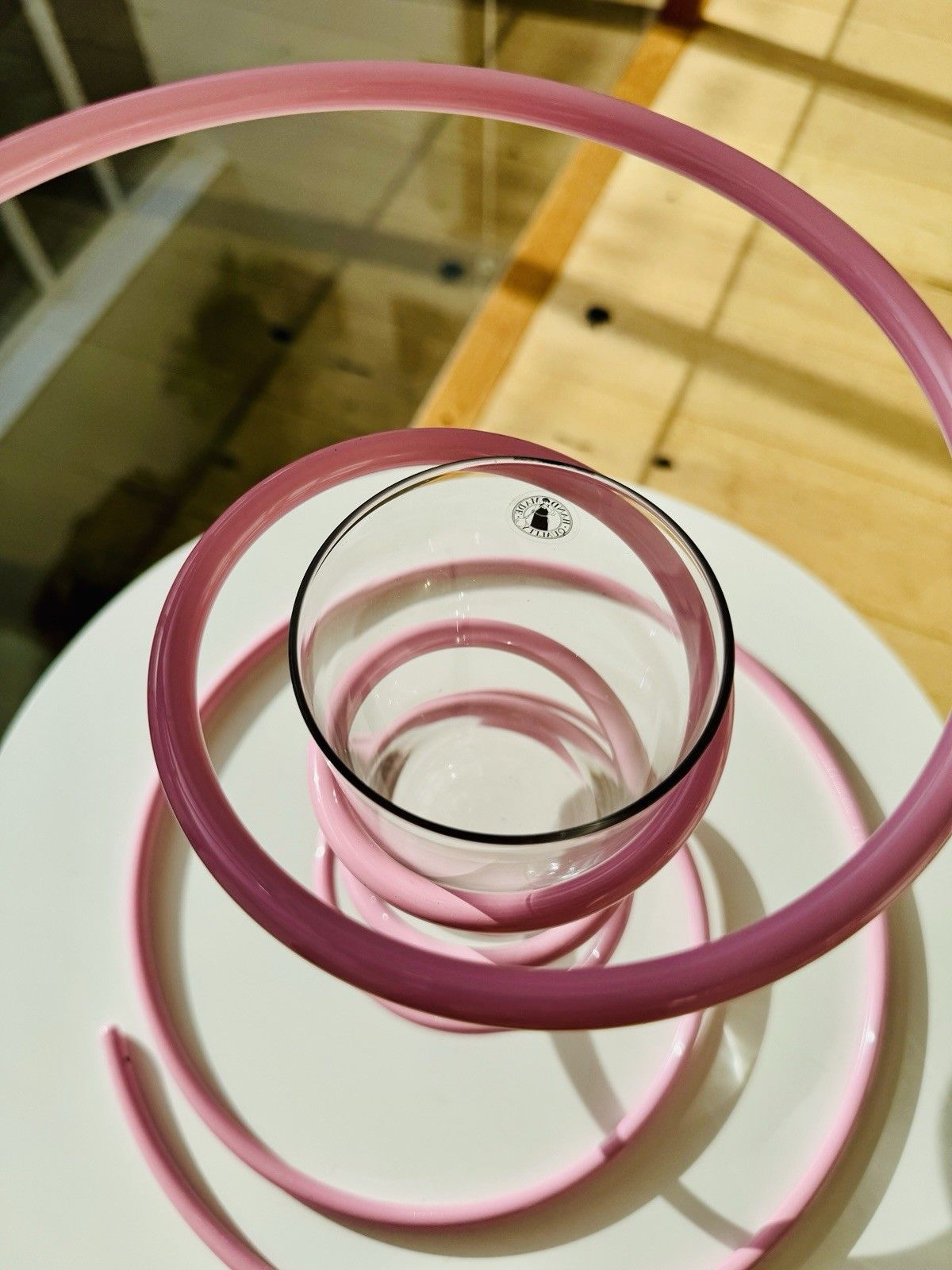 Gustaf Westman X Ikea Vinterfint Pink Spiral Vase, Sold Out, Hard To Find photo vintage