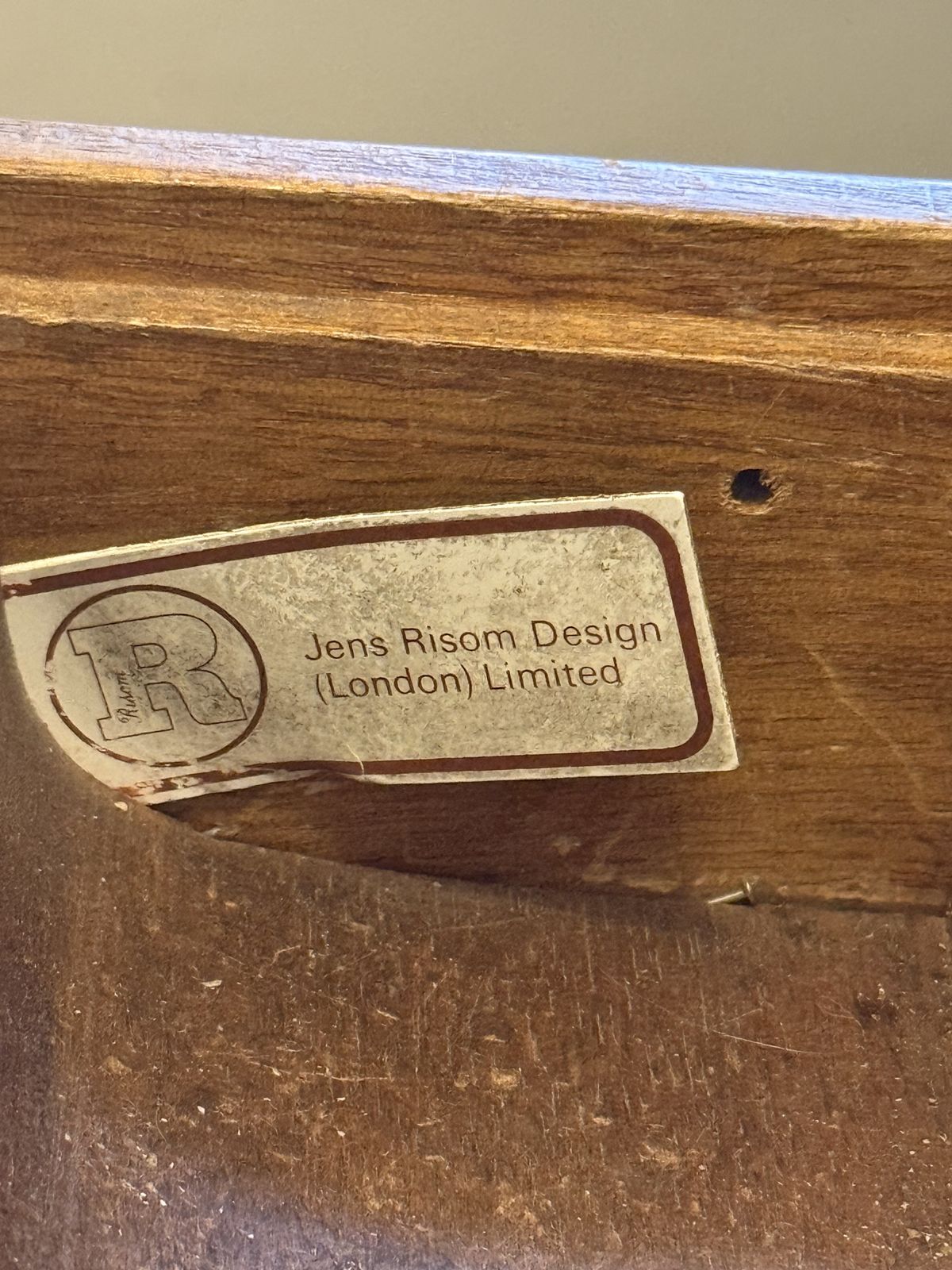 Walnut Desk,  Jen’s Risom C.1950s – Original Paper Label photo furniture