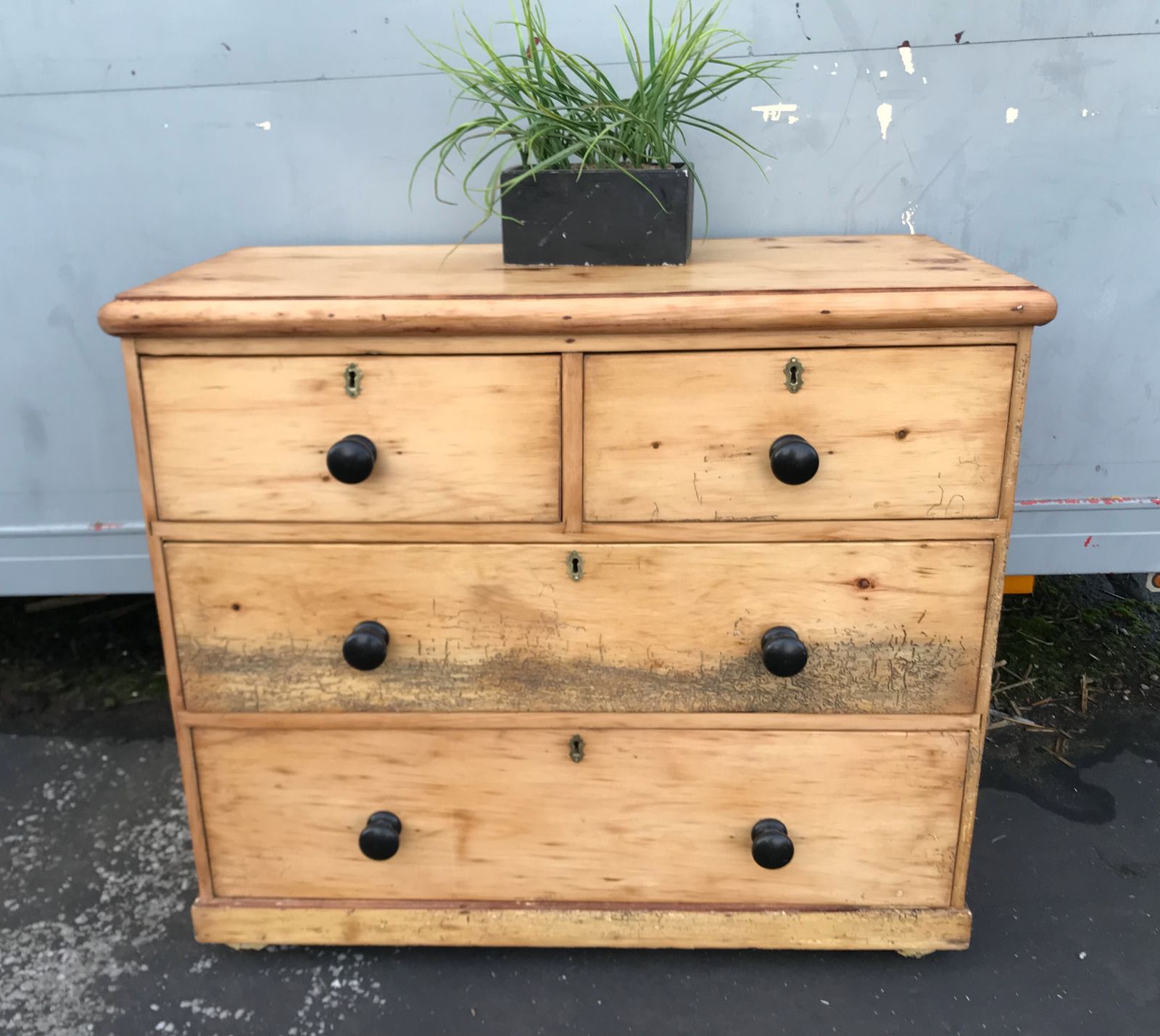 Charming Victorian 19th Century Farmhouse Pine " Over 2 Chest Of Draws photo furniture