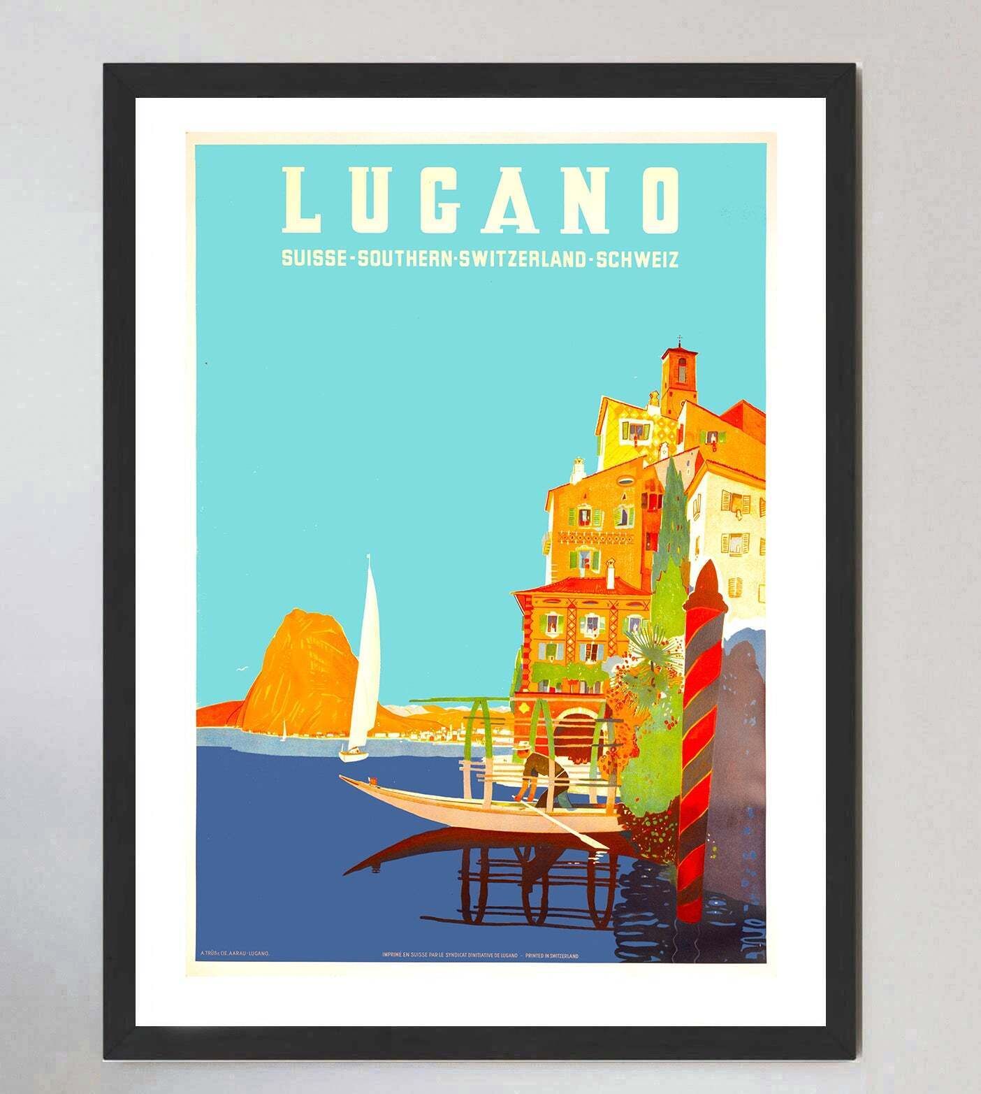 Lugano ,  " Original Vintage Poster" photo furniture