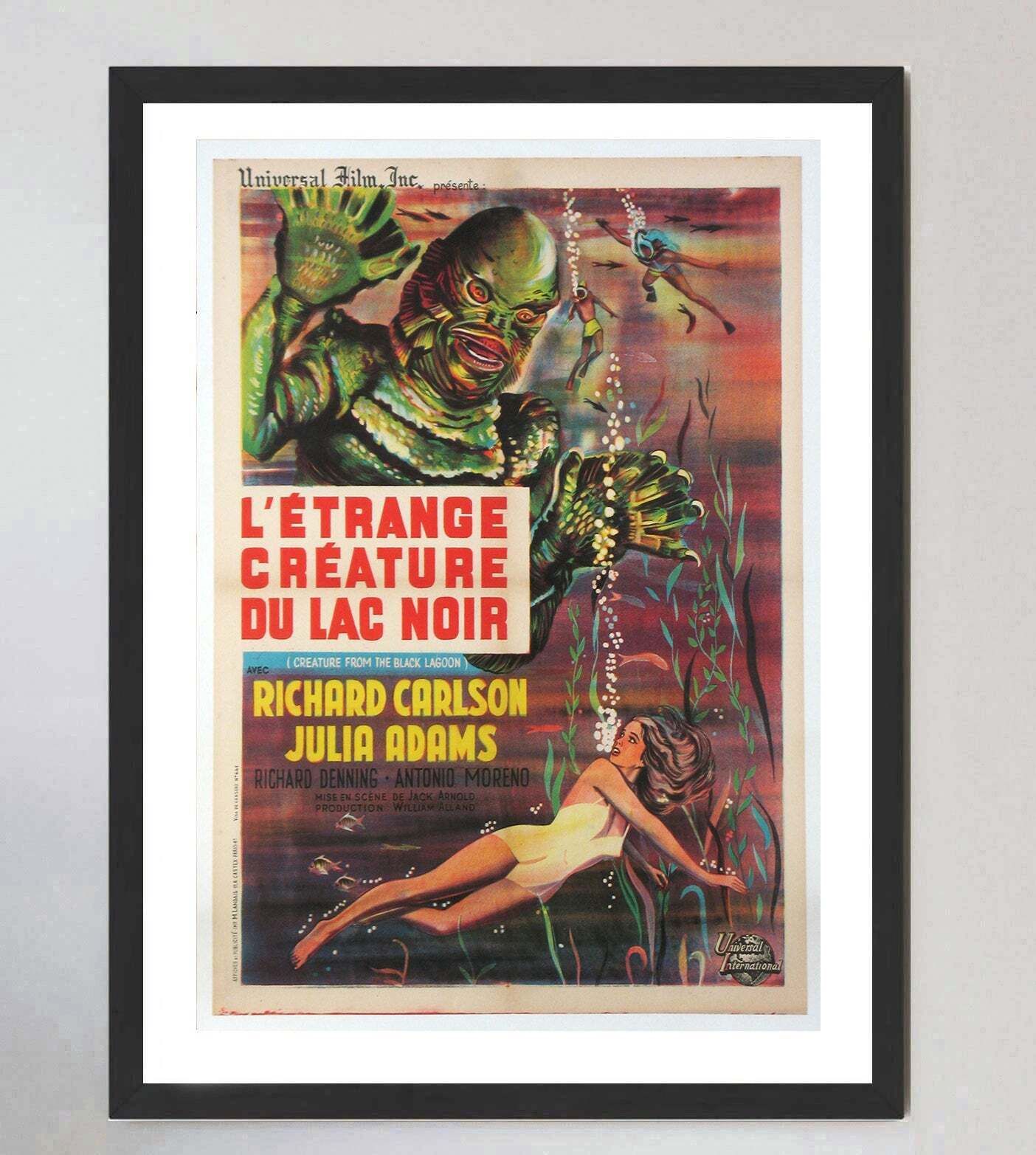 Creature From The Black Lagoon (French) Original Vintage Poster photo furniture