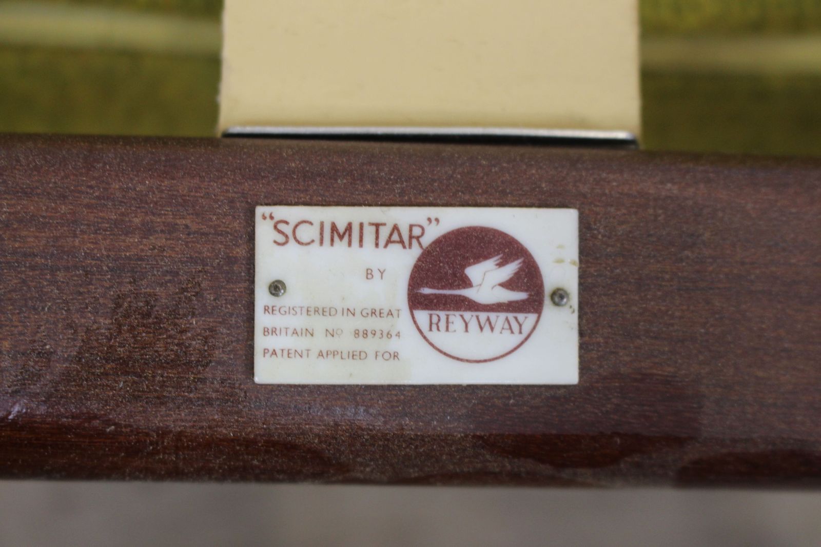 photo for sale Unusual British Teak Scimitar Chair By Reyway