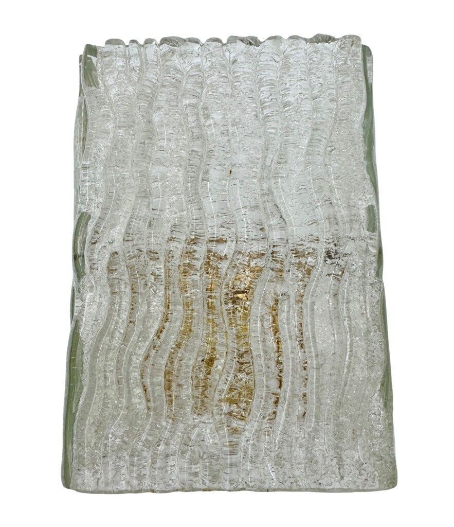 photo furniture A Pair 1970s "Ice Glass" Murano Wall Sconces By German Lighting Company Rxb Leuchten