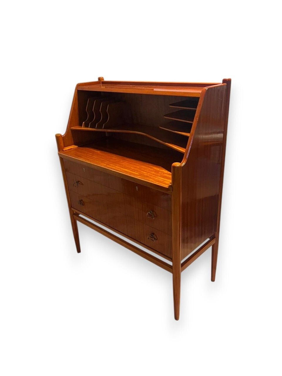 photo furniture Mid Century Scandinavian Teak Secretary Bureau, 1960s